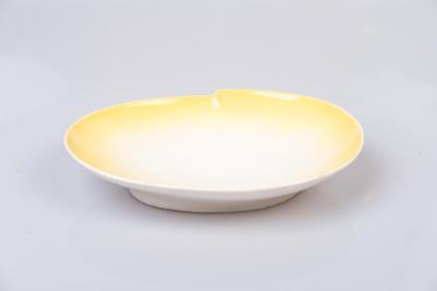 BOWL: WEMBLEY WARE, YELLOW AND CREAM ASYMETRICAL