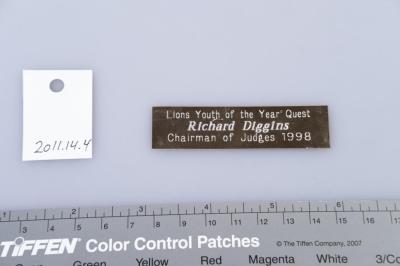 NAME PLATE: RICHARD DIGGINS