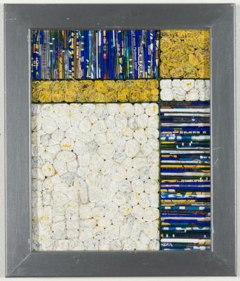 MIXED MEDIA: 'STUDY 1 AFTER MONDRIAN', MICHAEL JOHN SCOTT