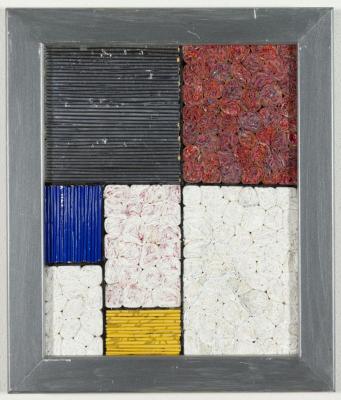 MIXED MEDIA: 'STUDY 3 AFTER MONDRIAN' MICHEAL JOHN SCOTT