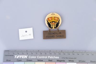 BADGE: CITY OF SUBIACO COUNCILLOR RICHARD THOMAS