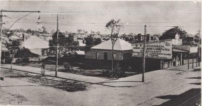 PHOTOGRAPH (COPY): STREETSCAPE, CORNER OF COGHLAN ROAD AND HAY STREET, M.W. KAVANAGH GROCERY STORE, CIRCA 1908