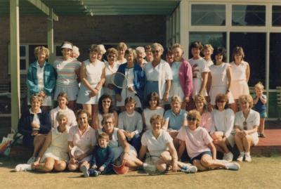 PHOTOGRAPH: RAINBOW LADIES TENNIS CLUB, MAY 1987