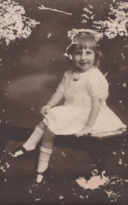 POSTCARD: THELMA CONGDON, AGED ABOUT 8 YEARS