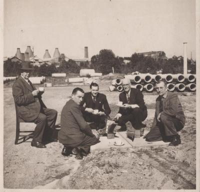 PHOTOGRAPH: MEN AT HUMES FACTORY, SUBIACO