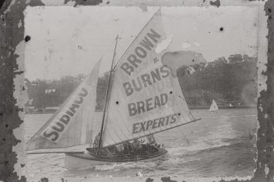 PHOTOGRAPH (COPY): YACHT ADVERTISING BROWN AND BURNS BREAD