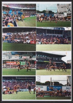 PHOTOGRAPH (COLLAGE): FOOTBALL PHOTOGRAPHS, FREMANTLE DOCKERS AND WEST COAST EAGLES AT SUBIACO OVAL, 1999