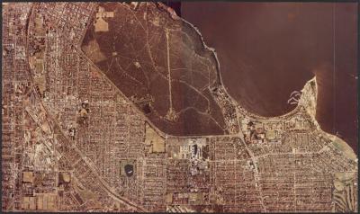 PHOTOGRAPH: AERIAL VIEW, SUBIACO AND SHENTON PARK, EARLY 1970S