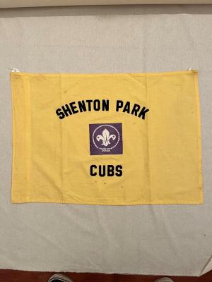 FLAG: SHENTON PARK SCOUTS GROUP, YELLOW 'CUBS' FLAG