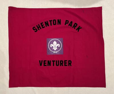 FLAG: SHENTON PARK SCOUTS GROUP, MAROON, VENTURERS