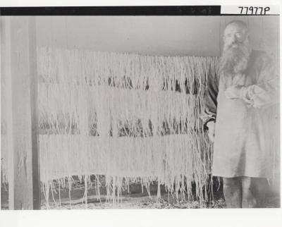 PHOTOGRAPH: BENEDICTINE MONK MAKING SPAGHETTI