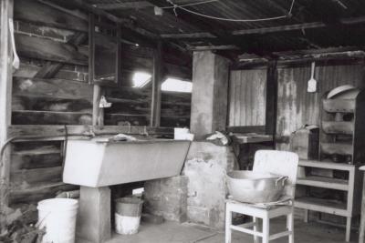 PHOTOGRAPH: ROSEBERY STREET COTTAGE, SHED INTERIOR