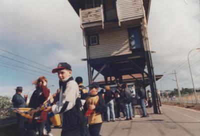 PHOTOGRAPH: PEOPLE ON SUBIACO TRAIN STATION, SONYA SEARS, 1997