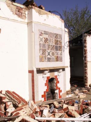 PHOTOGRAPH (DIGITAL): 'RUMI' HOUSE, RAILWAY ROAD, SUBIACO DURING DEMOLITIONS, 2005