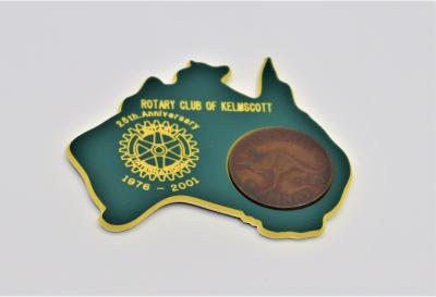 MAGNET, SOUVENIR - ROTARY CLUB OF KELMSCOTT 25TH ANNIVERSARY