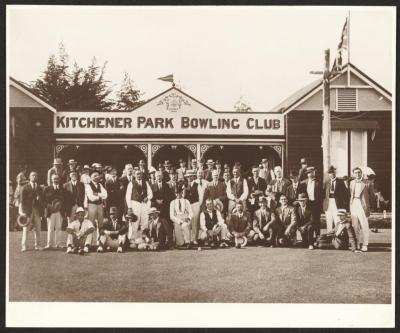 PHOTOGRAPH (COPY): KITCHENER PARK BOWLING CLUB, 1922