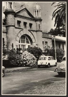 PHOTOGRAPH: ENTRANCE OF 'HARVEY HOUSE' (PREVIOUSLY MATERNITY HOSPITAL AND INDUSTRIAL SCHOOL)