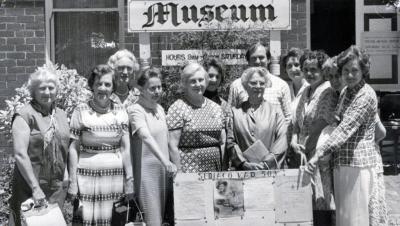 PHOTOGRAPH: LADIES OF THE V.A.D. OUTSIDE SUBIACO MUSEUM