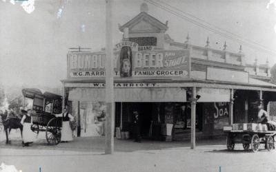 PHOTOGRAPH (COPY): W.G. MARRIOTT, FAMILY GROCER