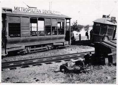 PHOTOGRAPH: THE TRAM BREAKDOWN AT MATILDA BAY