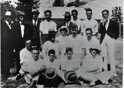 PHOTOGRAPH (COPY): WHITTAKER BROS. SOCIAL CRICKET TEAM, 1930