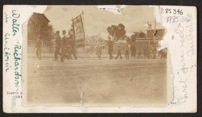 PHOTOGRAPH: FIRST FIRE REEL IN SUBIACO, CIRCA 1906