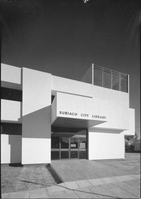 PHOTOGRAPH: VIEW OF SUBIACO LIBRARY, FAÇADE