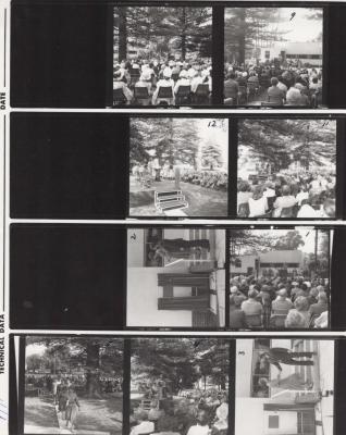 PHOTOGRAPH (PROOF SHEET): OPENING OF EXTENSIONS TO COUNCIL CHAMBERS, 1979