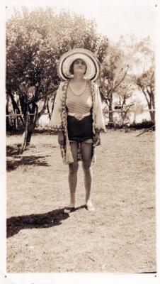 PHOTOGRAPH: LINDSAY GOLDSWORTHY IN BATHING COSTUME