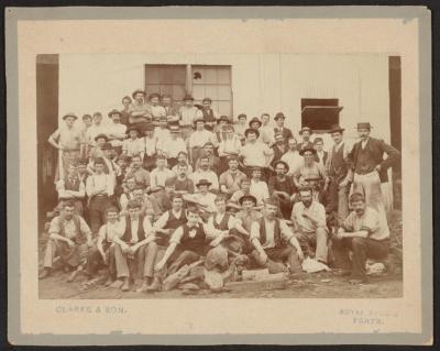 PHOTOGRAPH: GROUP OF METTERS' WORKERS