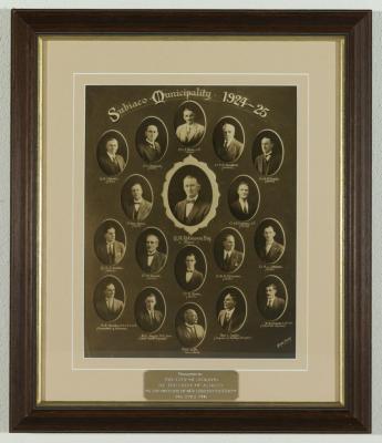 PHOTOGRAPH (FRAMED): SUBIACO MUNICIPALITY 1924-25, PRESENTED BY THE SHIRE OF ALBANY