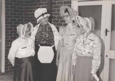 PHOTOGRAPH: WOMEN IN HERITAGE COSTUME, FROM ALBUM DERBY ROAD CHURCH SESQUI CENTENARY 1829-1979