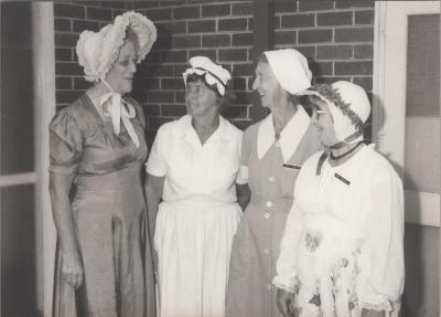 PHOTOGRAPH: WOMEN IN HERITAGE COSTUME, FROM ALBUM DERBY ROAD CHURCH SESQUI CENTENARY 1829-1979