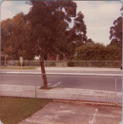 PHOTOGRAPH: SITE OF ROSALIE SCHOOL HOUSE, FROM METHODIST CHURCH ALBUM