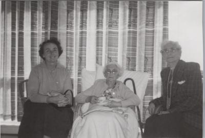 PHOTOGRAPH: LADIES AT CLAUDIA HICKS LODGE, FROM METHODIST CHURCH DERBY ROAD ALBUM