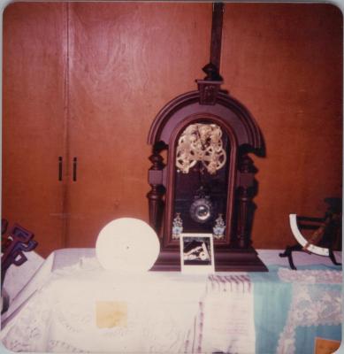 PHOTOGRAPH: CLOCK, FROM THE ALBUM OF DERBY ROAD CHURCH SESQUICENTENARY 1829-1979