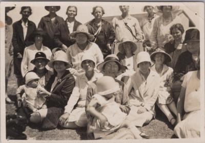 PHOTOGRAPH: GROUP OF LADIES, FROM ALBUM OF PHOTOGRAPHS METHODIST CHURCH DERBY ROAD - LADIES GUILD ACTIVITIES PRE 1931 TO 1934