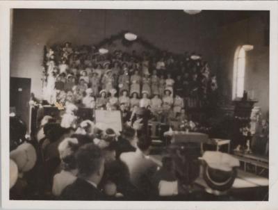 PHOTOGRAPH: SUNDAY SCHOOL ANNIVERSARY, FROM ALBUM OF PHOTOGRAPHS METHODIST CHURCH DERBY ROAD