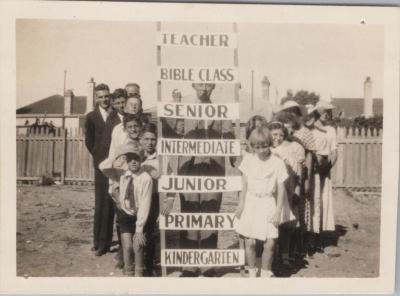 PHOTOGRAPH: STUDENTS, FROM ALBUM OF PHOTOGRAPHS METHODIST CHURCH DERBY ROAD