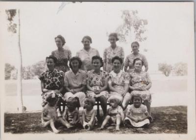 PHOTOGRAPH: GROUP OF LADIES AND CHILDREN, FROM ALBUM OF PHOTOGRAPHS METHODIST CHURCH DERBY ROAD