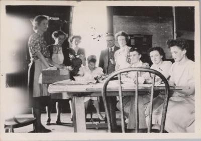 PHOTOGRAPH: SUNDAY SCHOOL TEA MEETING 1943, FROM ALBUM OF PHOTOGRAPHS METHODIST CHURCH DERBY ROAD