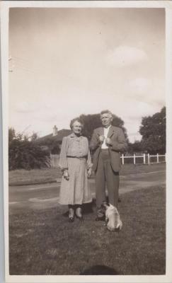 PHOTOGRAPH: MR AND MRS ORSMOND 1947, FROM ALBUM OF PHOTOGRAPHS METHODIST CHURCH DERBY ROAD