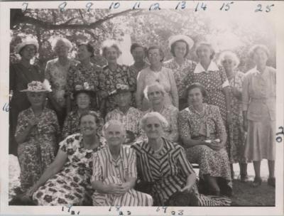 PHOTOGRAPH: SENIOR GUILD PICNIC 1950, FROM ALBUM OF PHOTOGRAPHS METHODIST CHURCH DERBY ROAD