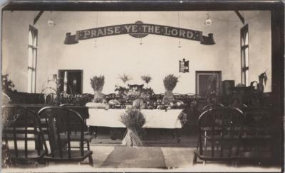 PHOTOGRAPH: HARVEST THANKSGIVING 1926, FROM ALBUM OF PHOTOGRAPHS METHODIST CHURCH DERBY ROAD