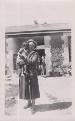 PHOTOGRAPH: WOMAN AND CHILD, FROM ALBUM OF PHOTOGRAPHS METHODIST CHURCH DERBY ROAD