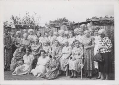 PHOTOGRAPH: GROUP OF LADIES 1958 OR LATER, FROM ALBUM OF PHOTOGRAPHS METHODIST CHURCH DERBY ROAD