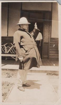 PHOTOGRAPH: MAN IN COSTUME, FROM ALBUM OF PHOTOGRAPHS METHODIST CHURCH DERBY ROAD