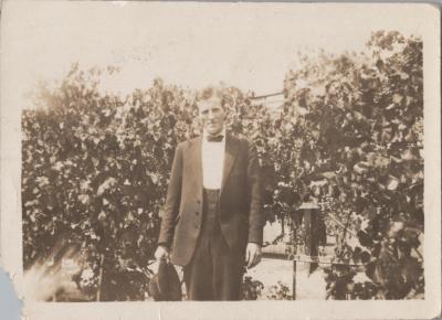 PHOTOGRAPH: MAN IN TUXEDO, NOVEMBER 1924, FROM ALBUM OF PHOTOGRAPHS METHODIST CHURCH DERBY ROAD