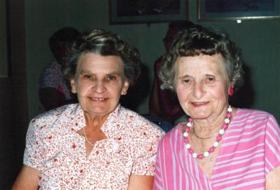 PHOTOGRAPH: SUBIACO UNITING CHURCH LADIES' GUILD CHRISTMAS PARTY 1989, MRS MERLE HOTHERSALL AND GUEST