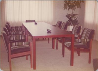 PHOTOGRAPH: HUMES BOARDROOM AND OFFICE, 1975